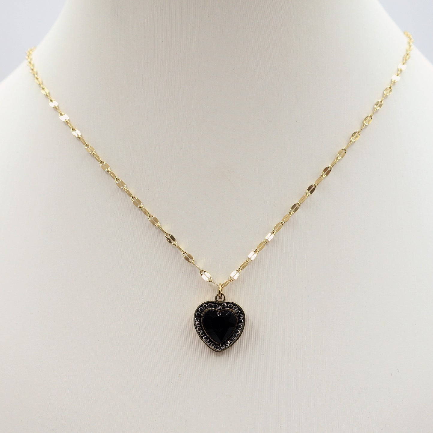 IRIS - ACCIAIO INOSSIDABILE- Collana con pendente cuore in cubic zirconia