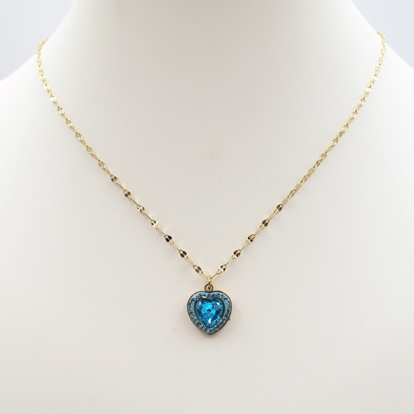 IRIS - ACCIAIO INOSSIDABILE- Collana con pendente cuore in cubic zirconia