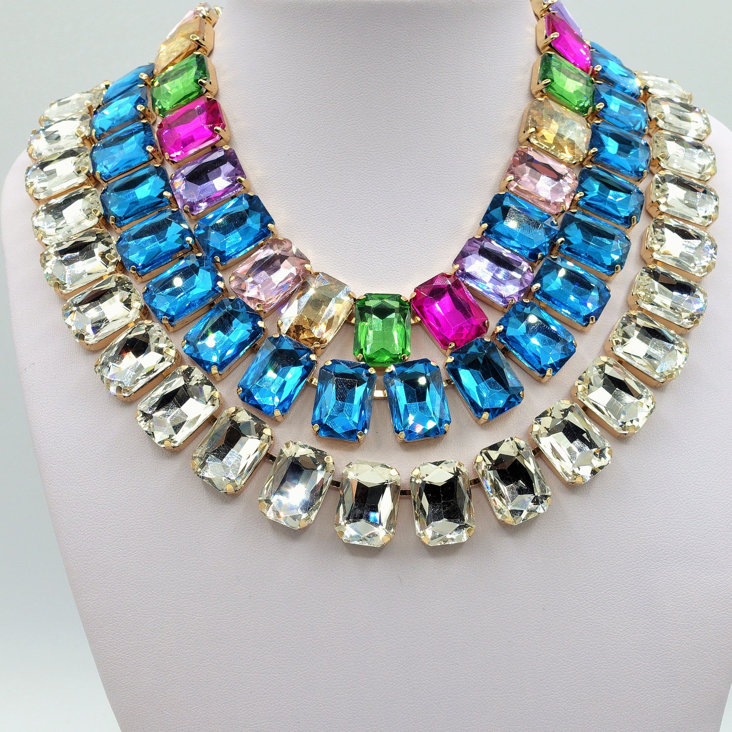 MARGOT collier con pietre sfaccettate - LUCE COLLECTION