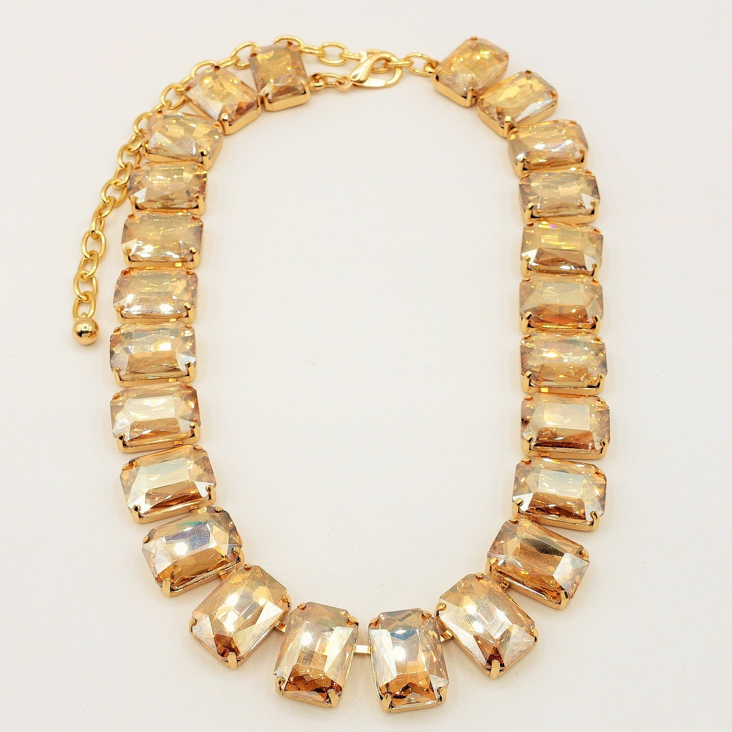 MARGOT collier con pietre sfaccettate - silver