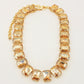 MARGOT collier con pietre sfaccettate - gold