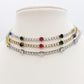 LUNA ~ Tennis Choker girocollo in ACCIAIO INOSSIDABILE con cubic zirconia