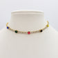 LUNA ~ Tennis Choker girocollo in ACCIAIO INOSSIDABILE con cubic zirconia