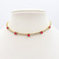 LUNA ~ Tennis Choker girocollo in ACCIAIO INOSSIDABILE con cubic zirconia