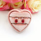 CHARIS tiny - Orecchini bottone con Cubic Zirconia RAINBOW