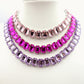 MARGOT  - ACCIAIO inossidabile- collier con pietre sfaccettate