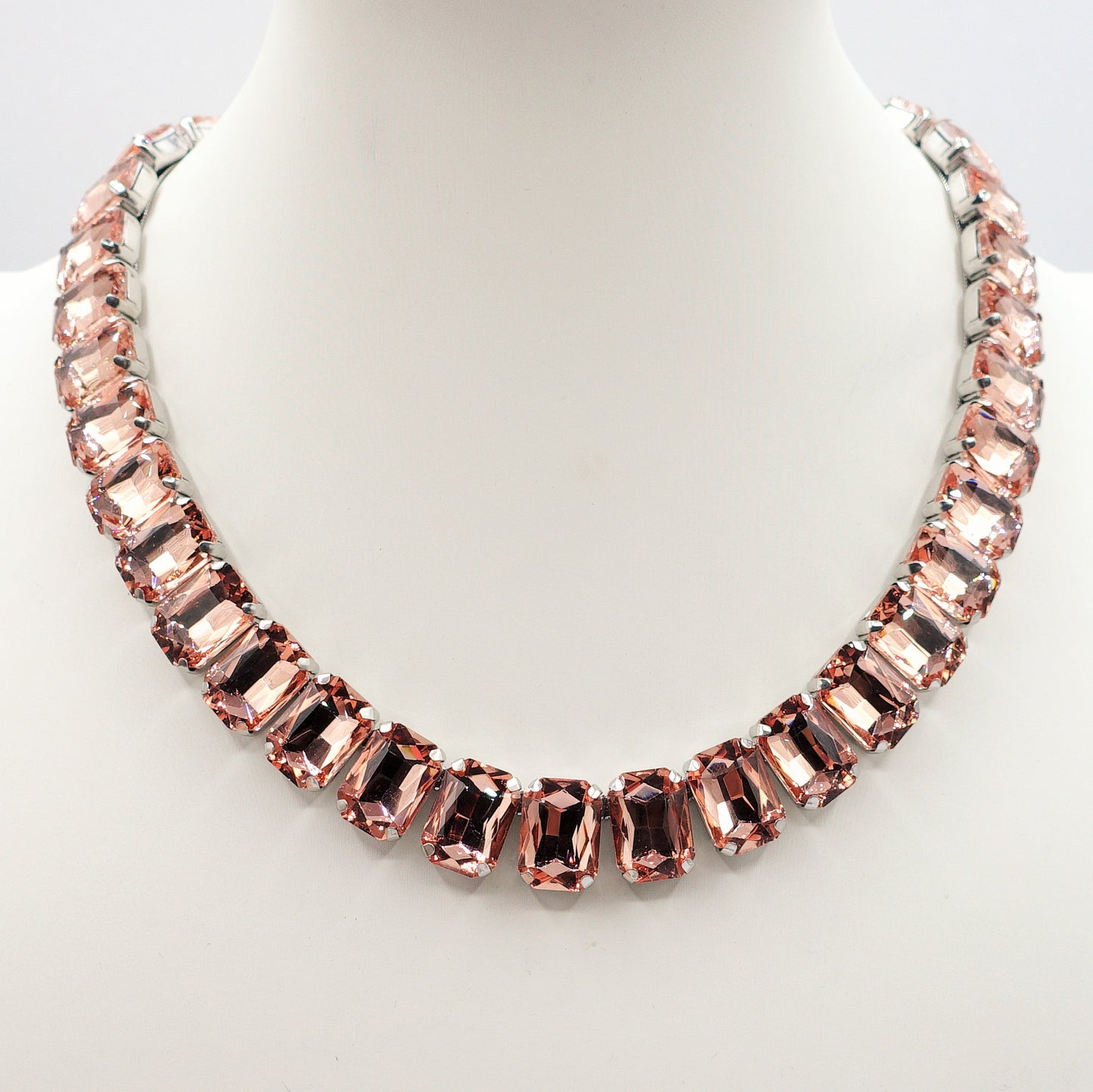 MARGOT  - ACCIAIO inossidabile- collier con pietre sfaccettate