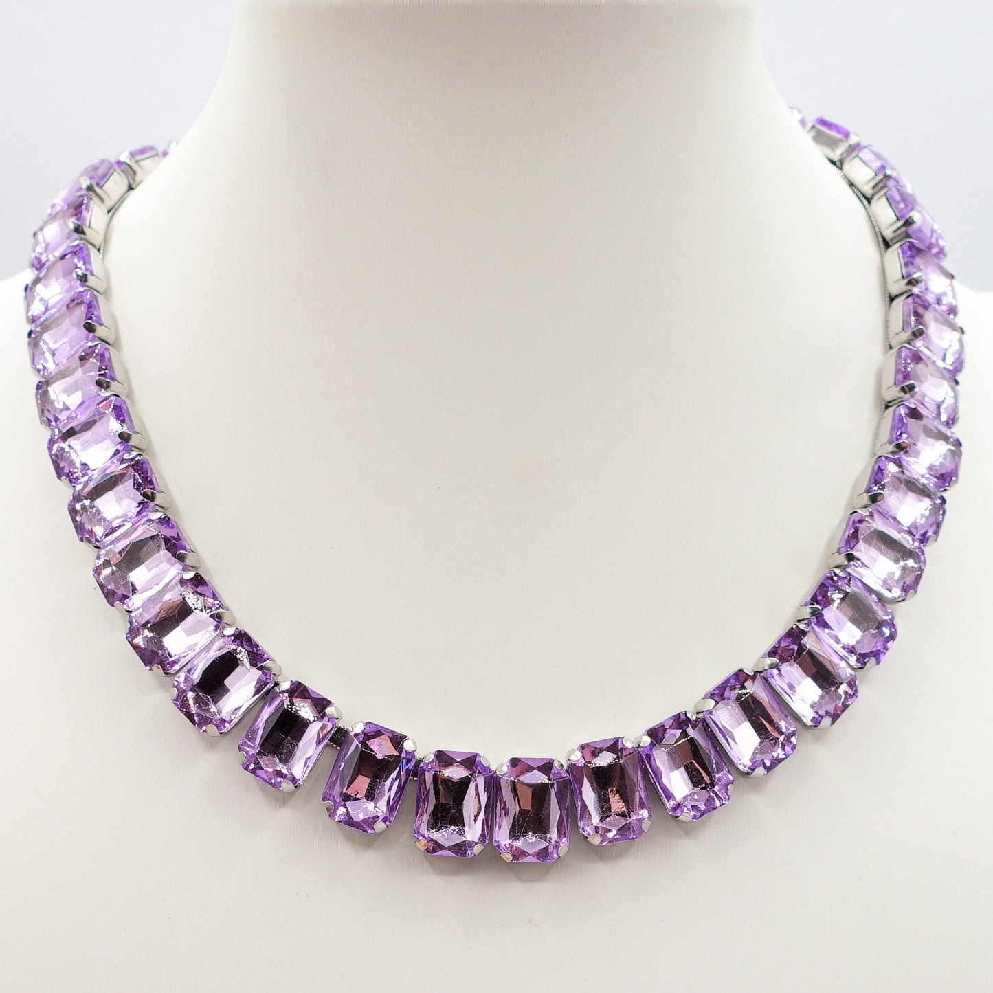 MARGOT  - ACCIAIO inossidabile- collier con pietre sfaccettate