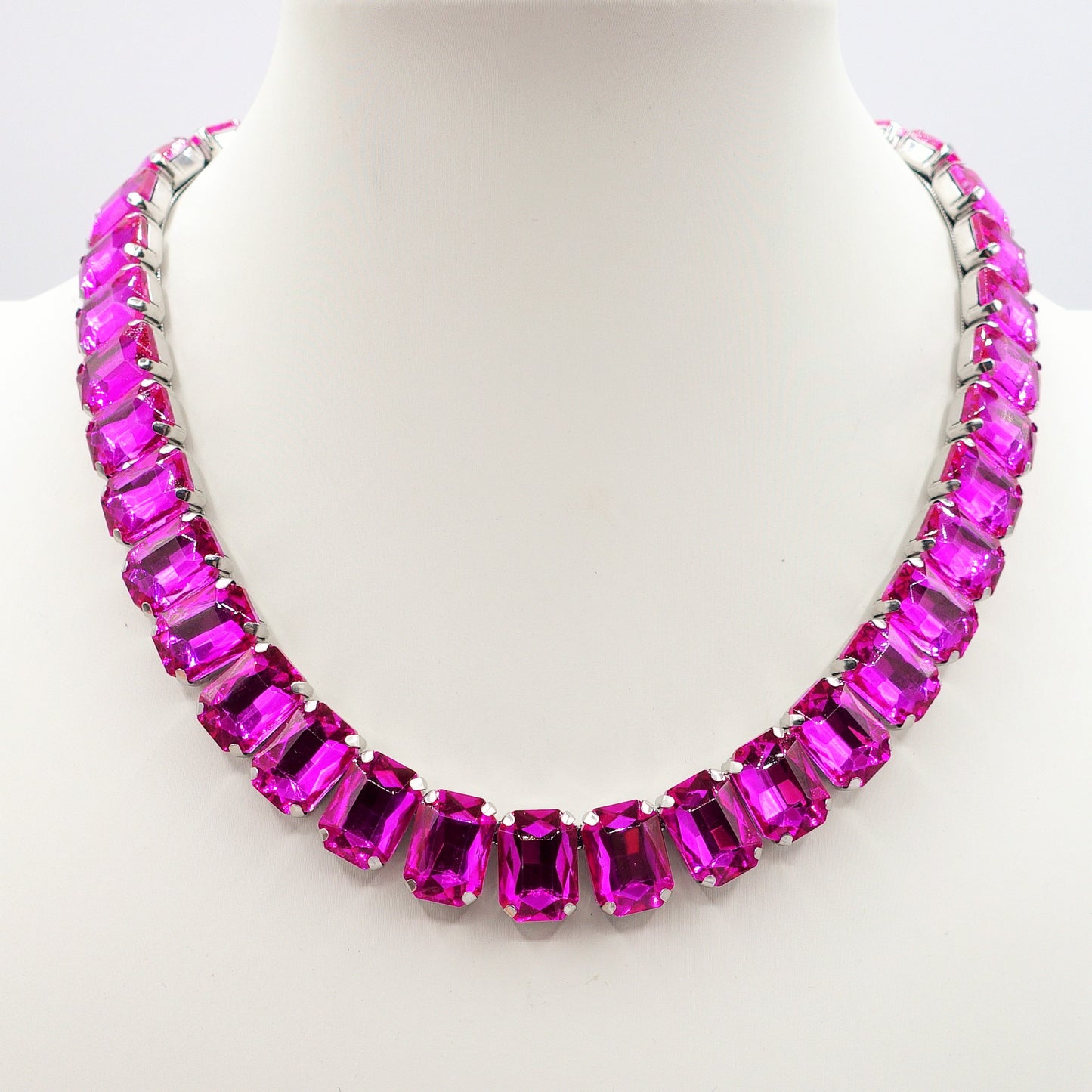 MARGOT  - ACCIAIO inossidabile- collier con pietre sfaccettate