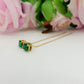 SHINY PUNTO LUCE XL - Acciaio inossidabile ~Paio Orecchini filo pendenti con cubic zirconia - saliscendi