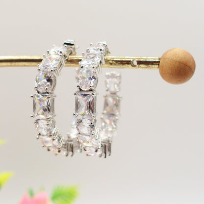 CHARIS big hoops - Orecchini a cerchio con Cubic Zirconia