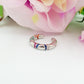 SORAYA ~ Earcuff MONO orecchino SENZA buco con cubic zirconia RAINBOW