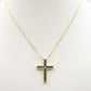 CROSS - ACCIAIO INOSSIDABILE- collana con pendente croce in cubic zirconia