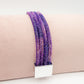 MABEL 4 fili ~Bracciale morbido in cubic zirconia