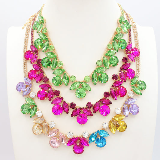 OPHELIA ~ Collana con pietre sfaccettate LUCE COLLECTION
