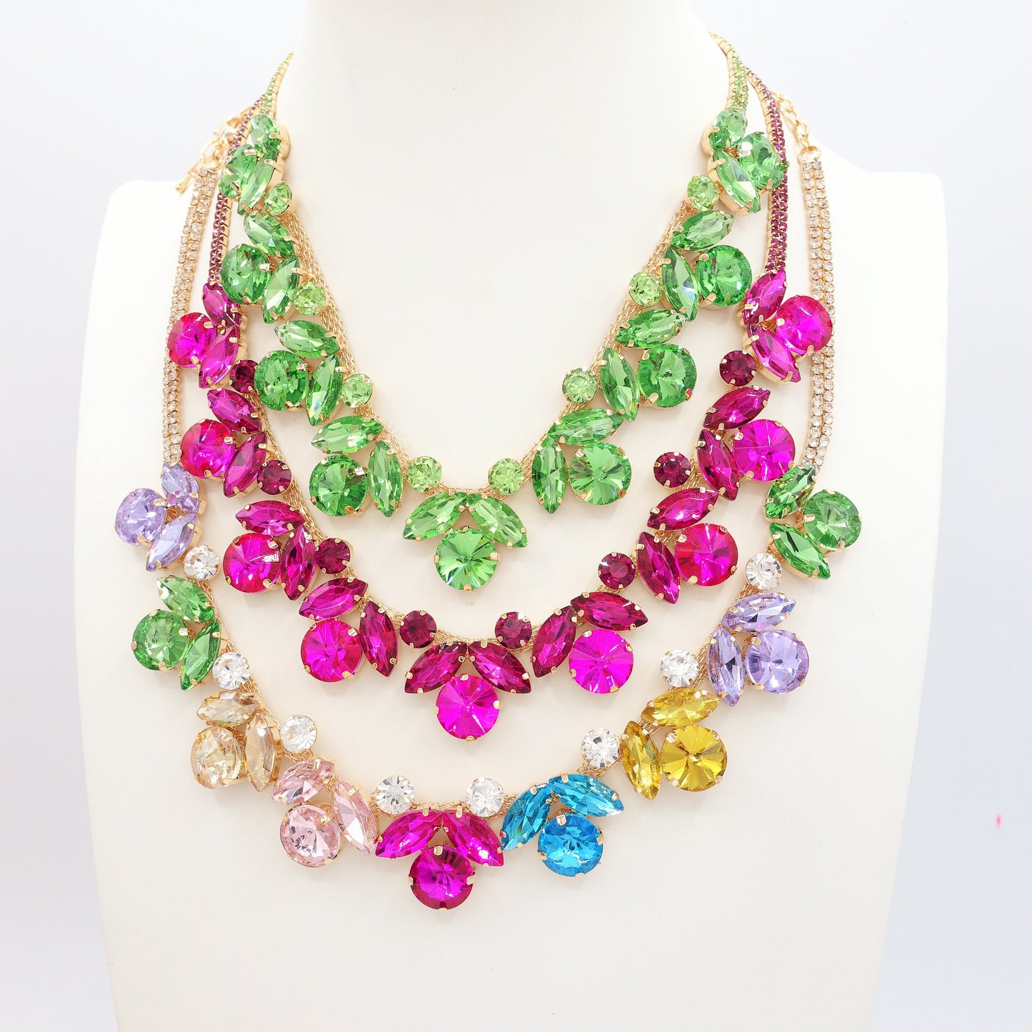 OPHELIA ~ Collana con pietre sfaccettate LUCE COLLECTION