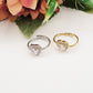 SOFIA ~ Anello regolabile in ACCIAIO INOSSIDABILE con cubic zirconia