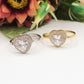 SOFIA ~ Anello regolabile in ACCIAIO INOSSIDABILE con cubic zirconia