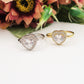 SOFIA ~ Anello regolabile in ACCIAIO INOSSIDABILE con cubic zirconia