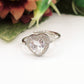 SOFIA ~ Anello regolabile in ACCIAIO INOSSIDABILE con cubic zirconia