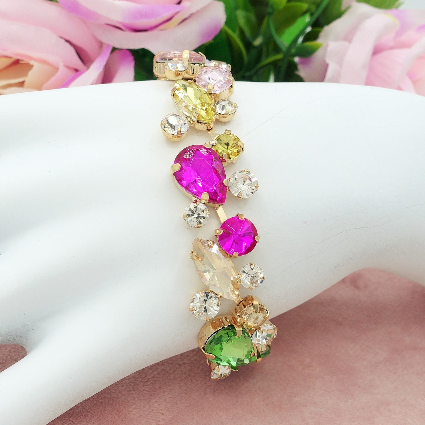 OPHELIA ~ Bracciale con pietre sfaccettate LUCE COLLECTION