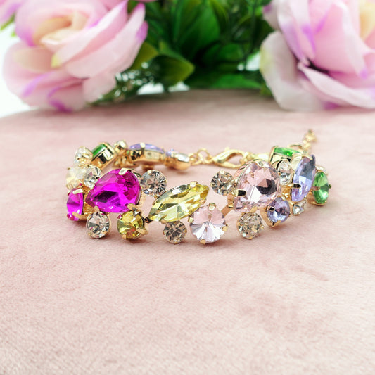 OPHELIA ~ Bracciale con pietre sfaccettate