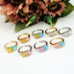 CHARIS ~ Anello regolabile con cubic zirconia
