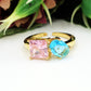 CHARIS ~ Anello regolabile con cubic zirconia