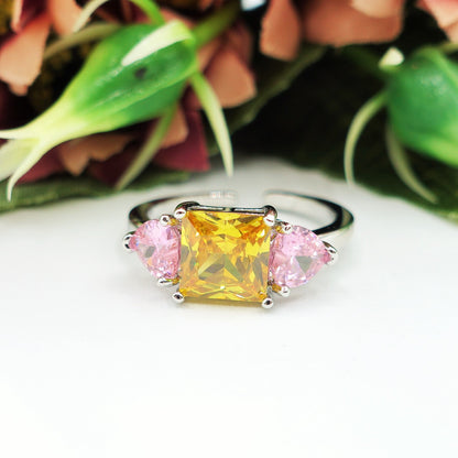 CHARIS trilogy ~ Anello regolabile con cubic zirconia