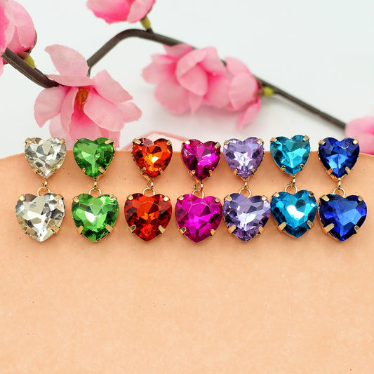 LUCE HEARTS - Orecchini con CUORI pendenti