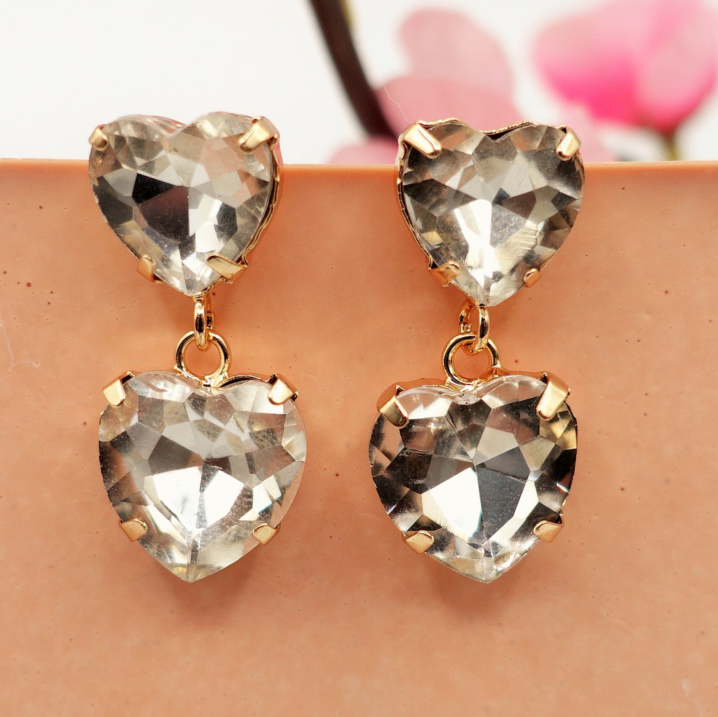 LUCE HEARTS - Orecchini con CUORI pendenti