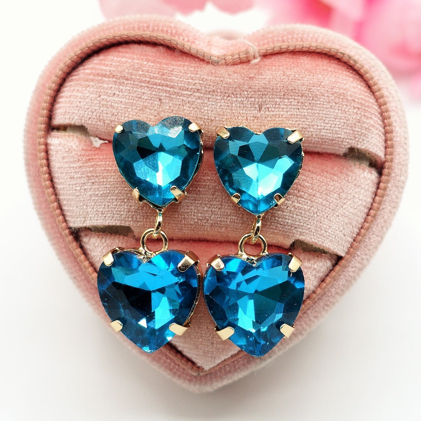 LUCE HEARTS - Orecchini con CUORI pendenti