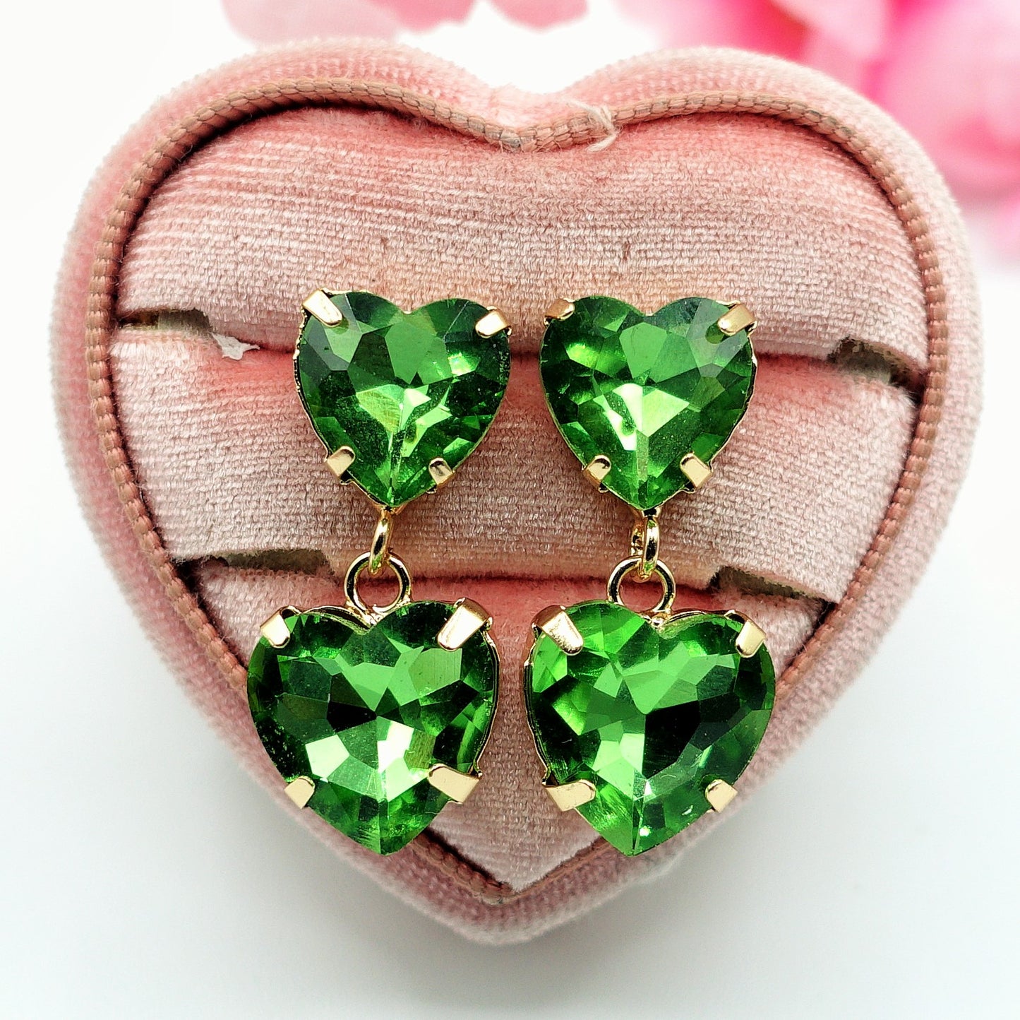 LUCE HEARTS - Orecchini con CUORI pendenti