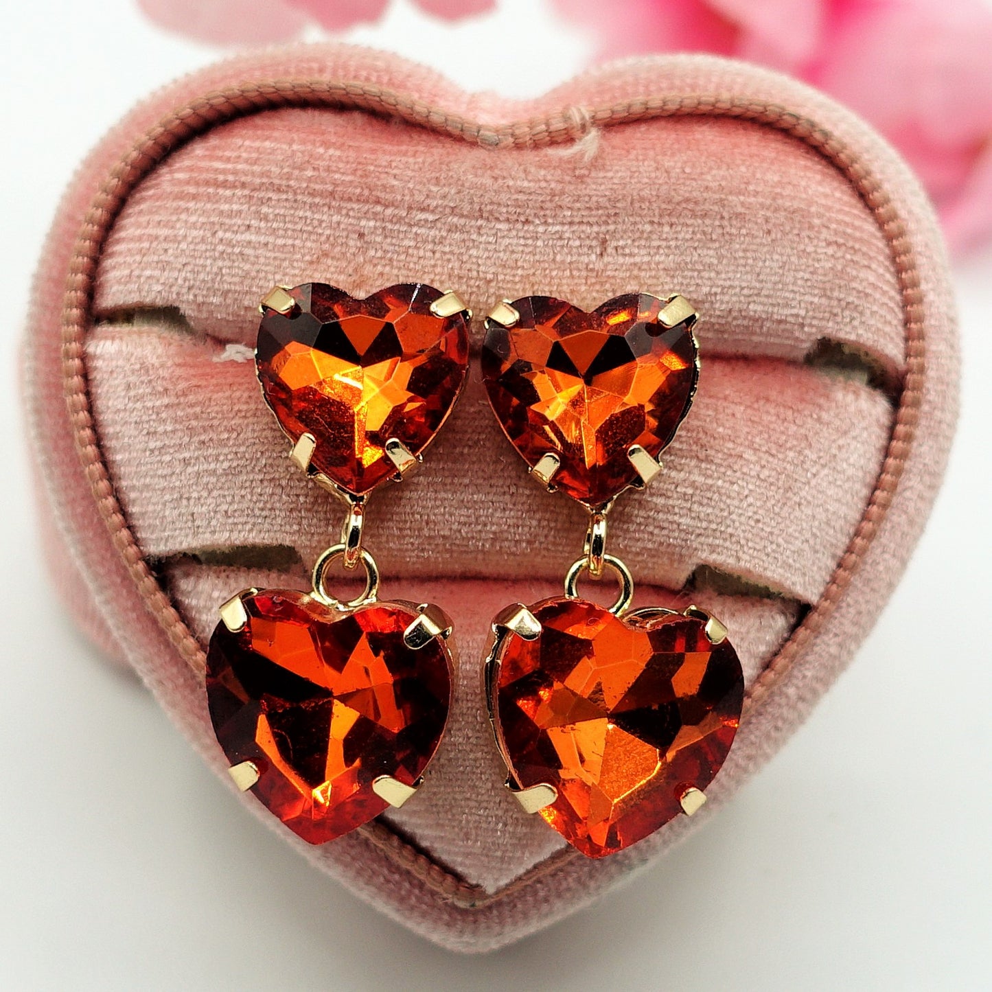 LUCE HEARTS - Orecchini con CUORI pendenti