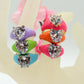 ISABELLE FLUO ~ Anello a cuore Smaltato con Cubic Zirconia- Regolabile