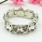 LUCE HEARTS- -Bracciale elasticizzato con pietre a cuore sfaccettate