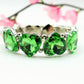 LUCE HEARTS- -Bracciale elasticizzato con pietre a cuore sfaccettate
