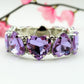 LUCE HEARTS- -Bracciale elasticizzato con pietre a cuore sfaccettate