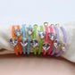 CHERIE FLUO - BIG hoops - orecchini a cerchio smaltati con cubic zirconia a forma di cuore