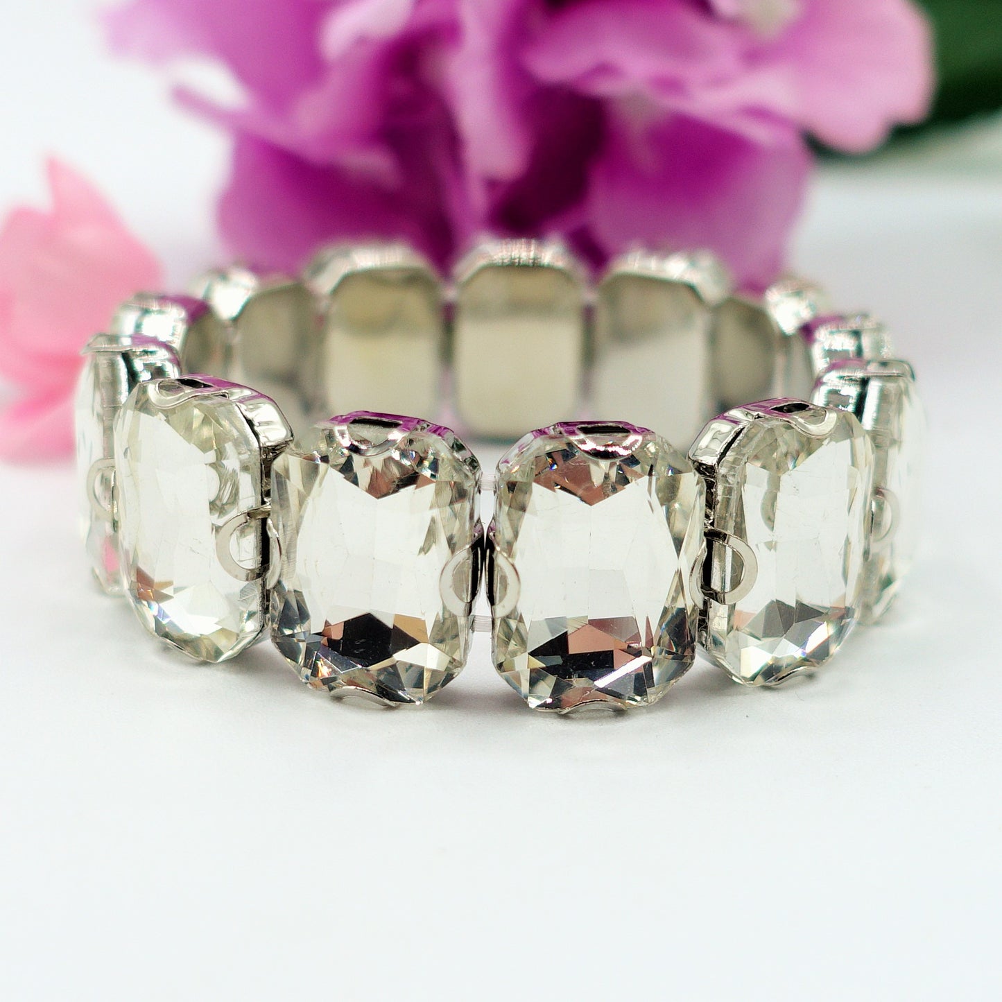 MARGOT new colours - Bracciale Elasticizzato con pietre sfaccettate