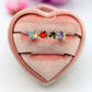 JENNY-Anello regolabile in Cubic Zirconia a forma di Cuore