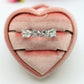 JENNY-Anello regolabile in Cubic Zirconia a forma di Cuore