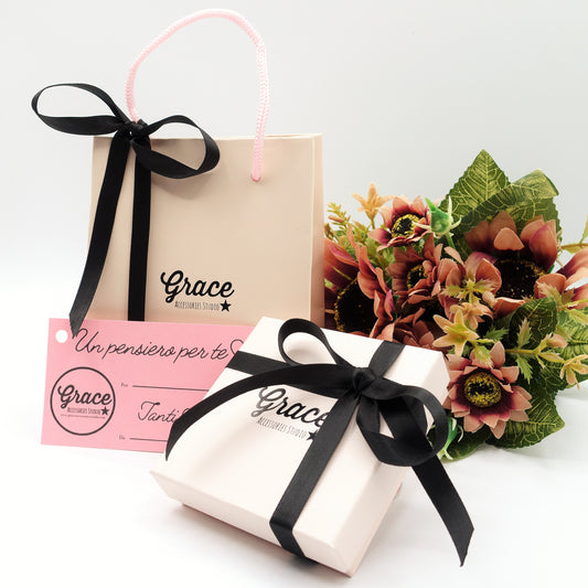 CONFEZIONE REGALO  + BIGLIETTINO  "GRACE STUDIO"