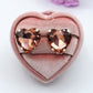 LUCE HEARTS Studs - Orecchini ACCIAIO INOSSIDABILE con pietre sfaccettate