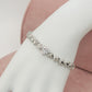 CLAIRE Single Heart  - Bracciale Tennis con cuoricini bombè e Cubic Zirconia a forma di cuore
