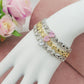CLAIRE Single Heart  - Bracciale Tennis con cuoricini bombè e Cubic Zirconia a forma di cuore