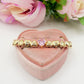 CLAIRE Single Heart  - Bracciale Tennis con cuoricini bombè e Cubic Zirconia a forma di cuore