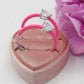 CHERIE FLUO - BIG hoops - orecchini a cerchio smaltati con cubic zirconia a forma di cuore