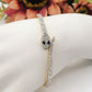 MEDEA~ Acciaio Inossidabile - Bracciale a serpente con cubic zirconia
