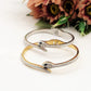 MEDEA~ Acciaio Inossidabile - Bracciale a serpente con cubic zirconia